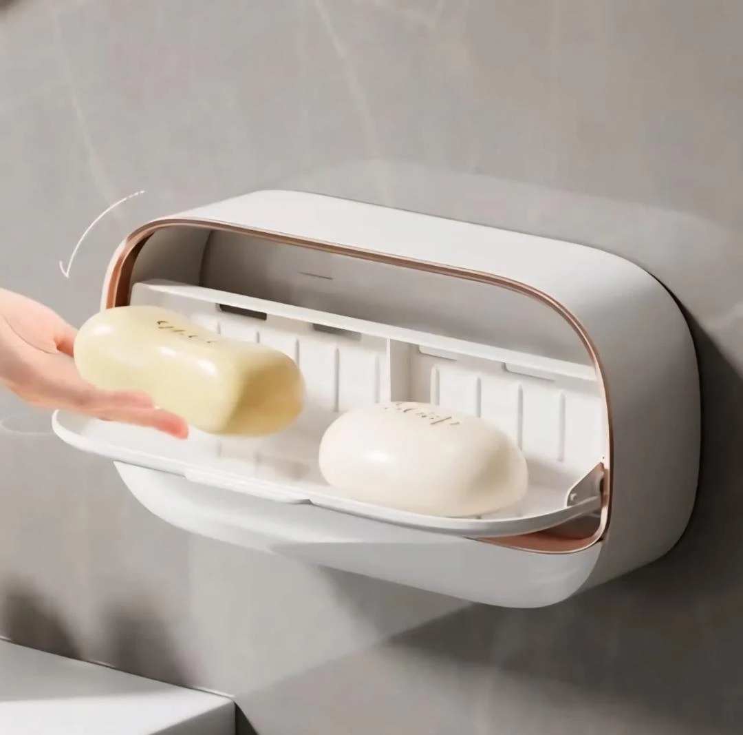 ✨ حامل صابون مزدوج – تنظيم بلمسة أناقة! ✨🧼